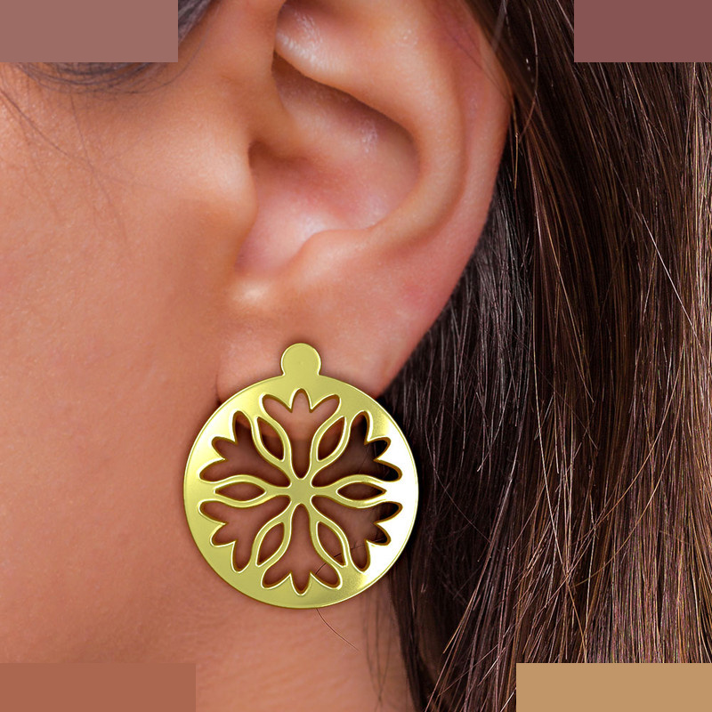 نیم ست طلا 18 عیار زنانه مدوپد مدل هندسی کد NA11385 نیم ست طلا 18 عیار زنانه مدوپد مدل هندسی کد NA11385