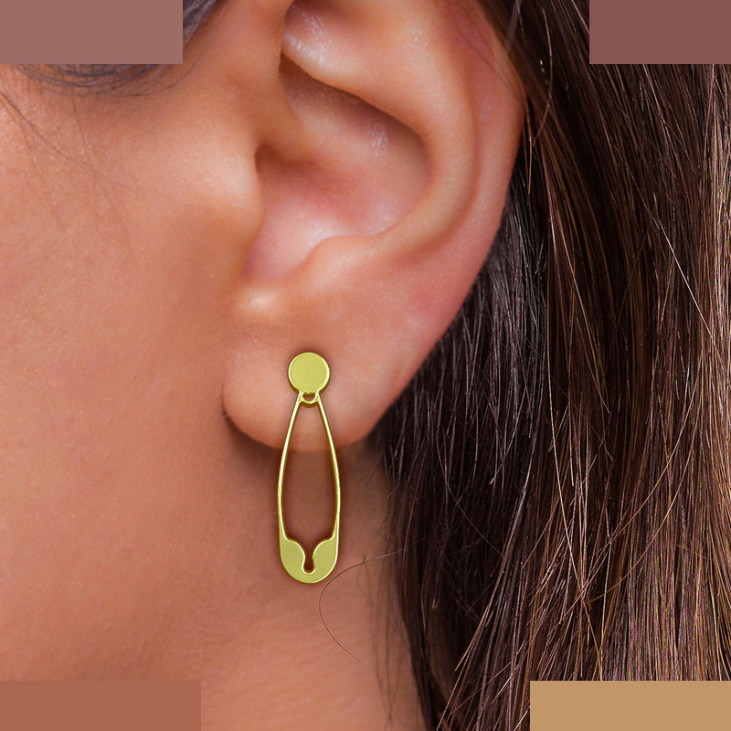 نیم ست طلا 18 عیار زنانه مدوپد مدل سنجاق کد NA11516 نیم ست طلا 18 عیار زنانه مدوپد مدل سنجاق کد NA11516