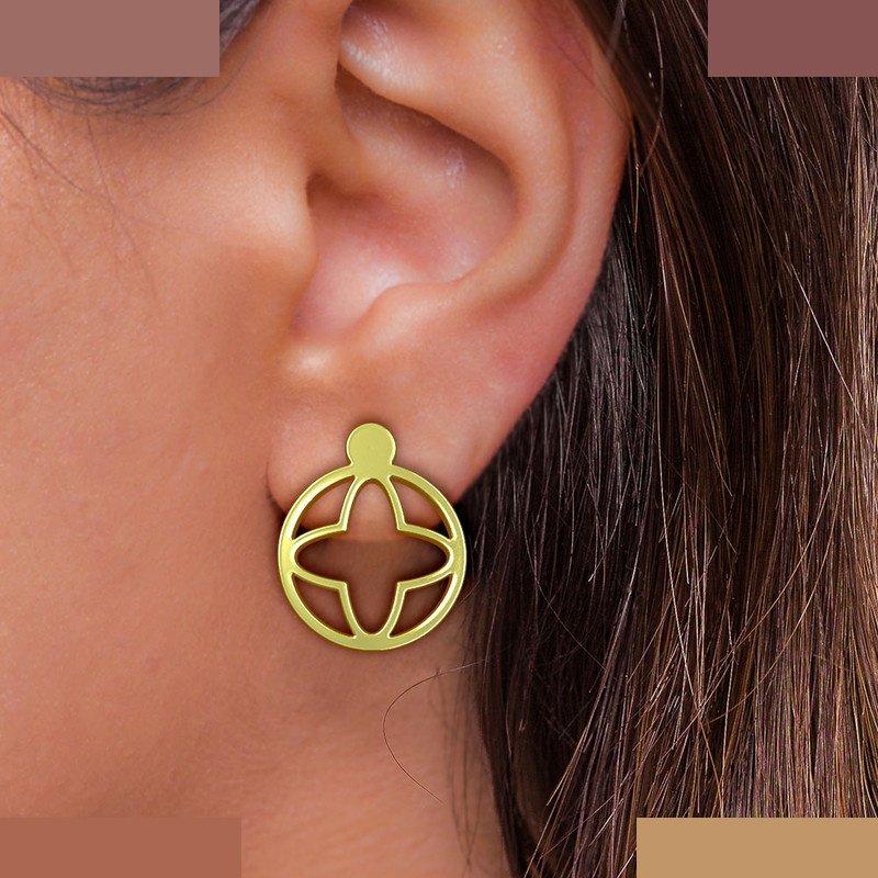 نیم ست طلا 18 عیار زنانه مدوپد مدل ستاره کد NA11679 نیم ست طلا 18 عیار زنانه مدوپد مدل ستاره کد NA11679