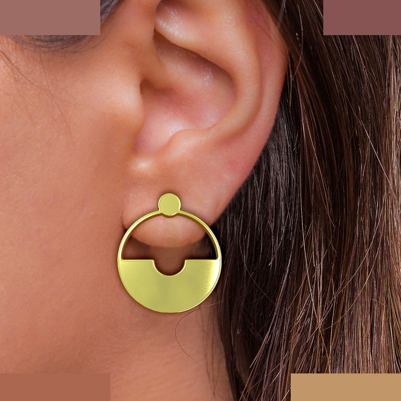 نیم ست طلا 18 عیار زنانه مدوپد مدل دایره کد NA11818 نیم ست طلا 18 عیار زنانه مدوپد مدل دایره کد NA11818