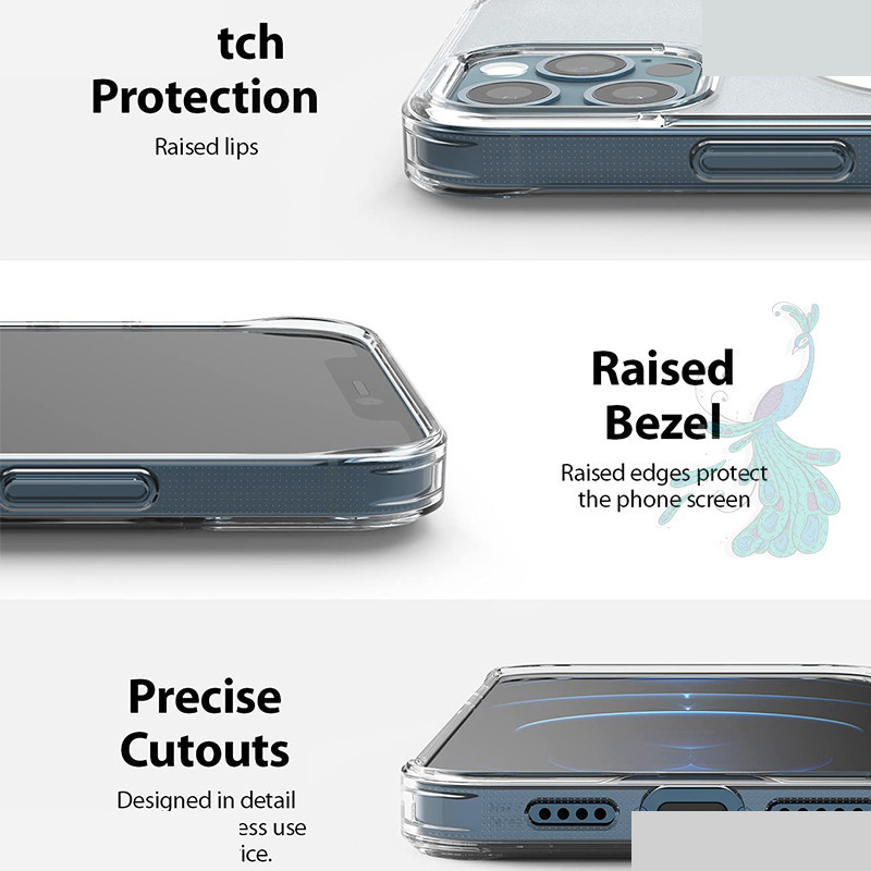 کاور گوشی موبایل اپل iPhone 12 Pro Max پیکوک مدل Clear Magsafe کاور گوشی موبایل اپل iPhone 12 Pro Max پیکوک مدل Clear Magsafe