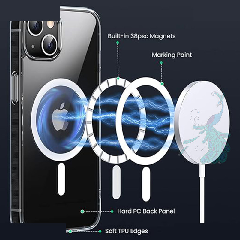 کاور گوشی موبایل اپل iPhone 13 پیکوک مدل Clear Magsafe کاور گوشی موبایل اپل iPhone 13 پیکوک مدل Clear Magsafe