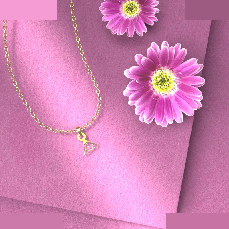 گردنبند طلا 18 عیار زنانه مدوپد مدل هری پاتر کد A3-1-1098