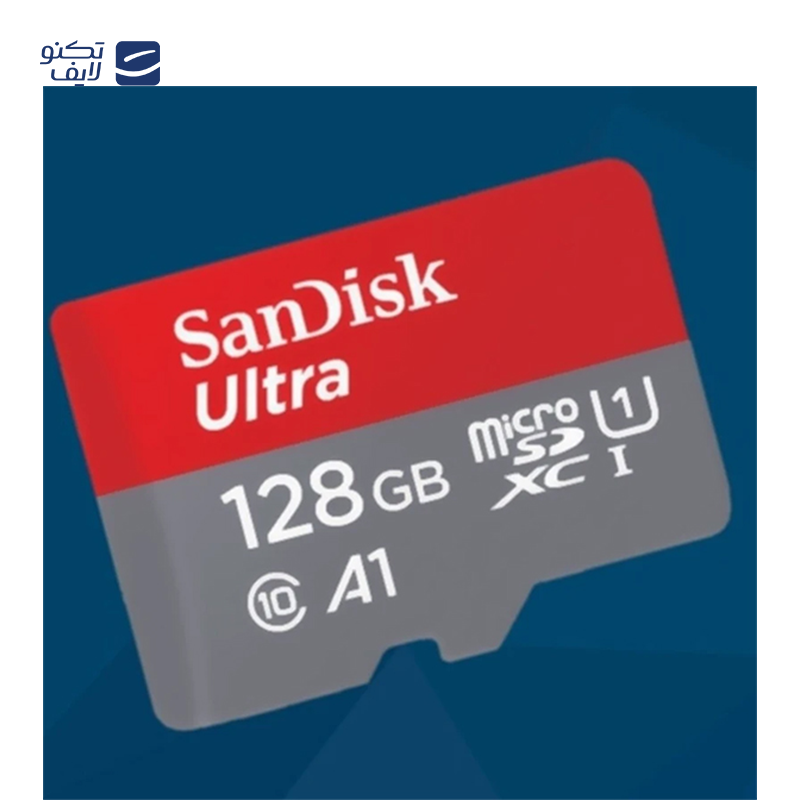 کارت حافظه microSDXC سن دیسک مدل Ultra A1 کلاس 10 استاندارد UHS-I U1 سرعت 100MBps ظرفیت 128 گیگابایت کارت حافظه microSDXC سن دیسک مدل Ultra A1 کلاس 10 استاندارد UHS-I U1 سرعت 100MBps ظرفیت 128 گیگابایت