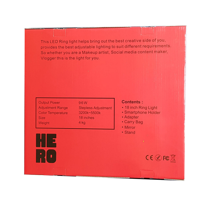 رینگ لایت هیرو مدل 18INCHES
