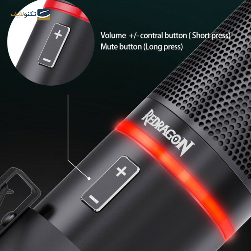 gallery-میکروفون کندانسر استریمینگ ردراگون مدل GM100 copy.png gallery-میکروفون کندانسر استریمینگ ردراگون مدل GM100 copy.png