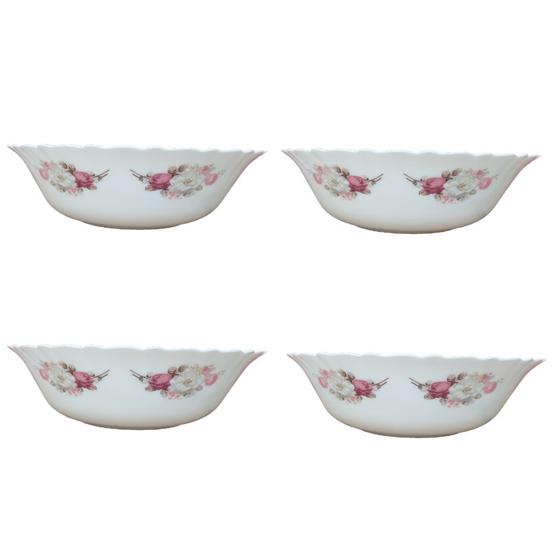 کاسه سالاد پارس اپال مدل رز بسته 4 عددی کاسه سالاد پارس اپال مدل رز بسته 4 عددی