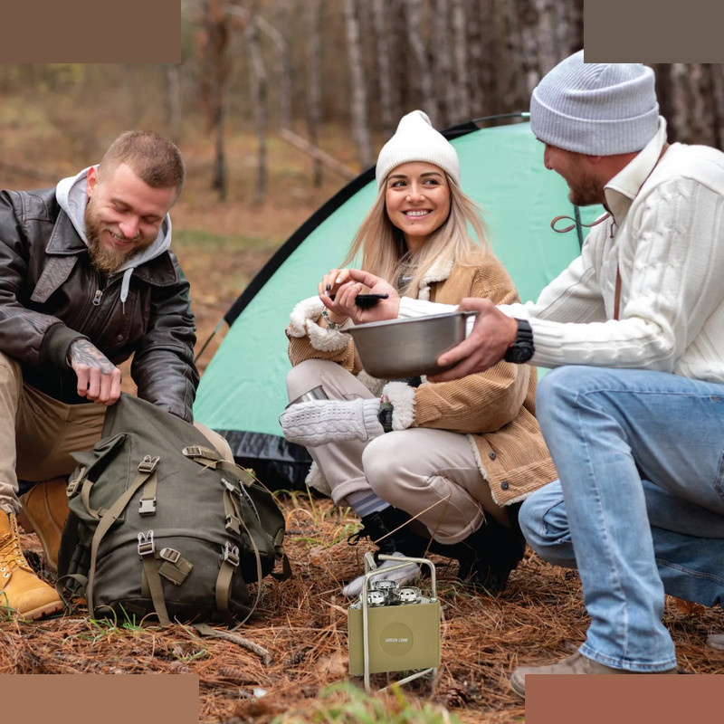 اجاق سفری گرین لاین مدل Foldable Camping 3 burner اجاق سفری گرین لاین مدل Foldable Camping 3 burner