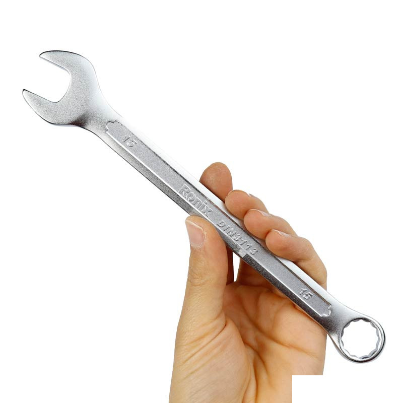 آچار یک سر تخت یک سر رینگی رونیکس مدل RH-2115 سایز ۱۵ میلی متر آچار یک سر تخت یک سر رینگی رونیکس مدل RH-2115 سایز ۱۵ میلی متر