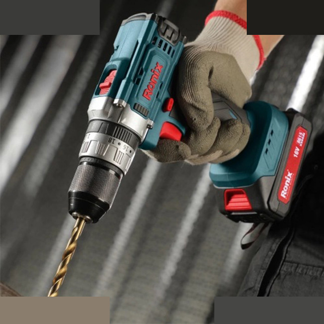 دریل پیچ گوشتی ۱۰ میلی متری ۱۶ ولت رونیکس مدل 8615i دریل پیچ گوشتی ۱۰ میلی متری ۱۶ ولت رونیکس مدل 8615i