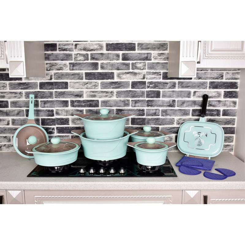 سرویس پخت و پز 19 پارچه ام جی اس مدل کره ای C سرویس پخت و پز 19 پارچه ام جی اس مدل کره ای C