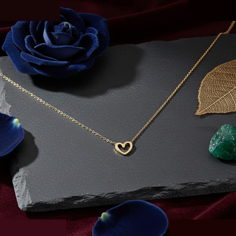 گردنبند طلا 18 عیار زنانه با زنجیر حلقهای (فلامینگو) گالری قو طلایی مدل قلب تو خالی اورانوس گردنبند طلا 18 عیار زنانه با زنجیر حلقهای (فلامینگو) گالری قو طلایی مدل قلب تو خالی اورانوس