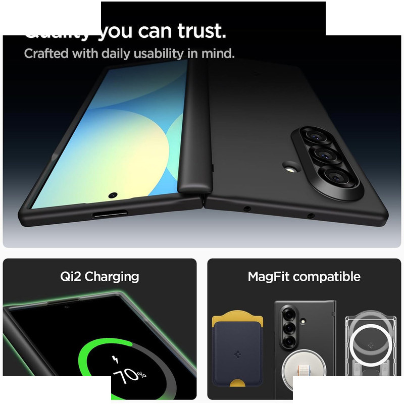 کاور اسپیگن مدل Air Fit Pro MagFit مناسب برای گوشی موبایل سامسونگ Galaxy Z Fold 7