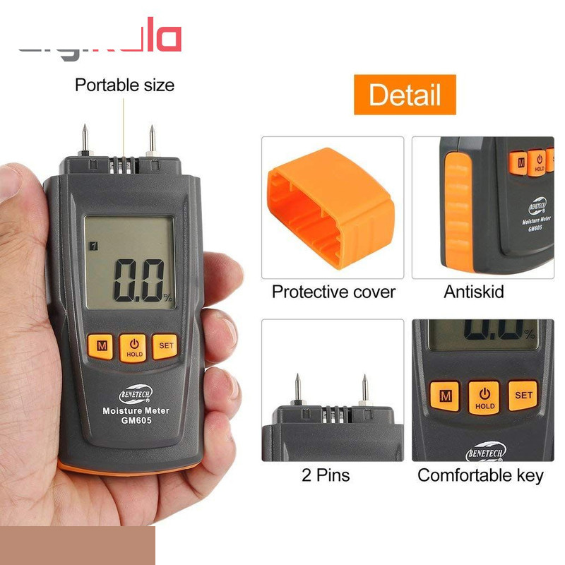 رطوبت سنج نفوذی و سطحی چوب بنتک مدل GM605 رطوبت سنج نفوذی و سطحی چوب بنتک مدل GM605