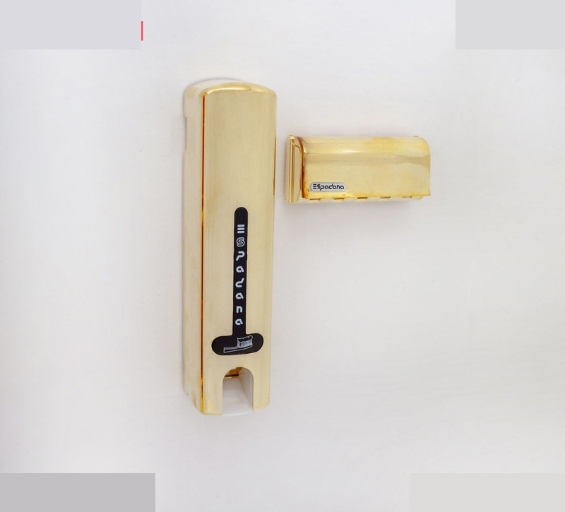 دستگاه خمیردندان اسپادانا کد 02 به همراه جا مسواکی دستگاه خمیردندان اسپادانا کد 02 به همراه جا مسواکی