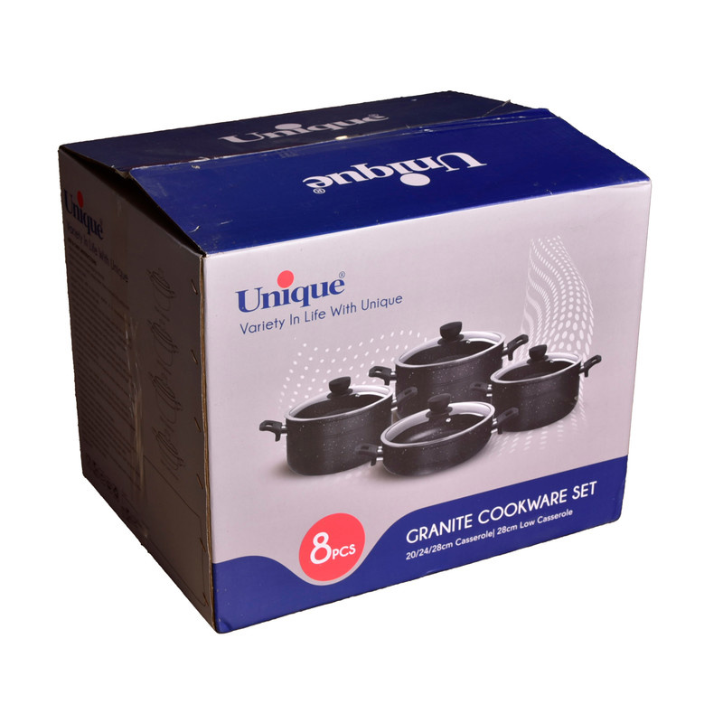 سرویس پخت و پز 8 پارچه یونیک مدل ماربل کد 8194