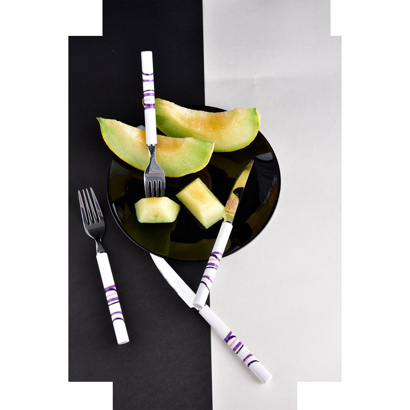 ست کاردوچنگال میوه خوری 12پارچه مدل گرد ست کاردوچنگال میوه خوری 12پارچه مدل گرد