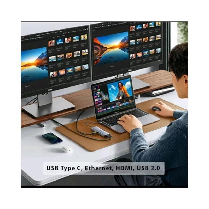 هاب ۹ پورت USB-C یوگرین مدل CM498-15600