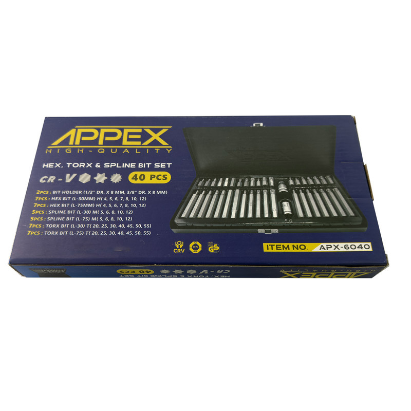 آچار بیت اپکس مدل SMT-APPEX-40PCS-APX-4060-NEW SERIES مجموعه 40 عددی آچار بیت اپکس مدل SMT-APPEX-40PCS-APX-4060-NEW SERIES مجموعه 40 عددی