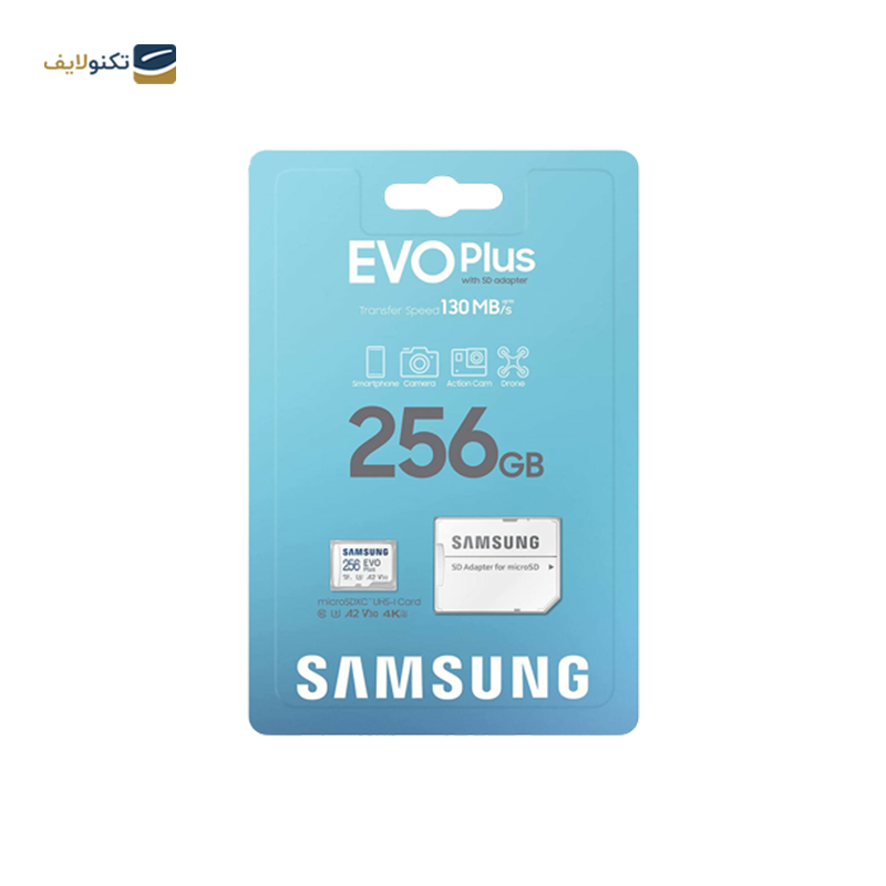 gallery-کارت حافظه microSDXC سامسونگ مدل Evo Plus A2 V30 کلاس 10 ظرفیت 128 گیگابایت به همراه آداپتور SD copy.png gallery-کارت حافظه microSDXC سامسونگ مدل Evo Plus A2 V30 کلاس 10 ظرفیت 128 گیگابایت به همراه آداپتور SD copy.png