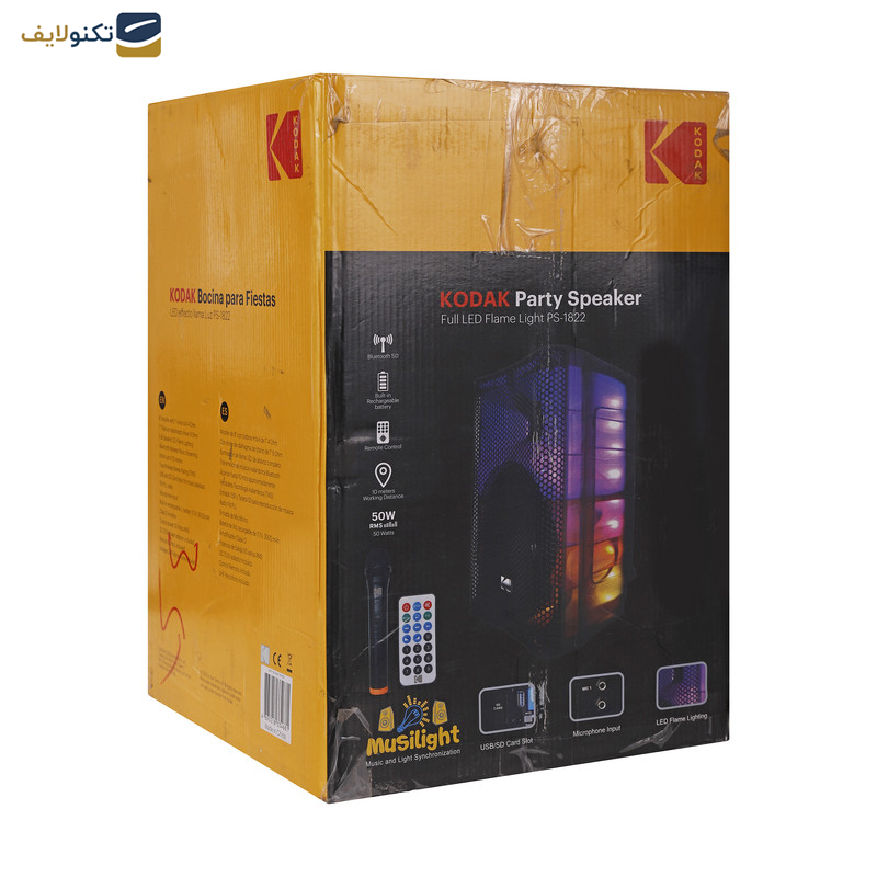 اسپیکر بلوتوثی قابل حمل کداک مدل PS-1822 اسپیکر بلوتوثی قابل حمل کداک مدل PS-1822