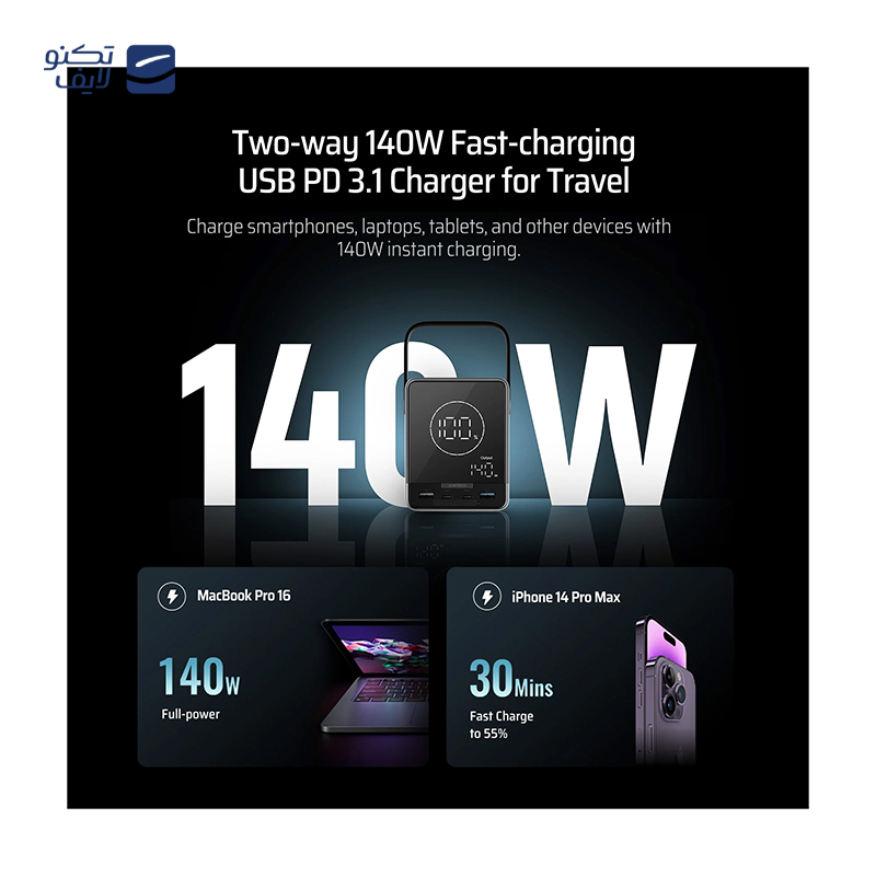 gallery-پاوربانک کاکتک مدل P23 ظرفیت 25000 میلی‌ آمپر ساعت copy.png