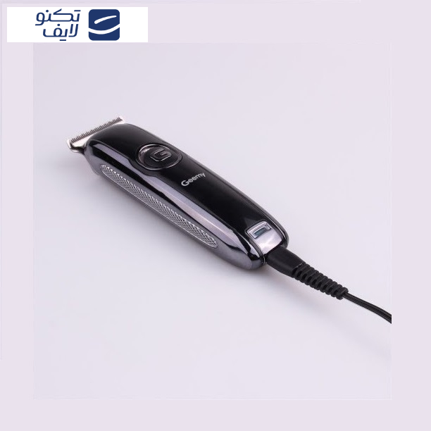 ماشین اصلاح موی سر و صورت جیمی مدل GM-6050، نمایشگر وضعیت باتری، منبع انرژی با برق، تکنولوژی اصلاح به صورت برش مستقیم، اندازه اصلاح 0.1 میلی‌متر، به‌همراه روغن، برس تمیزکننده