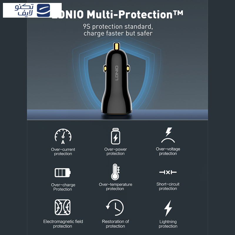 شارژر فندکی 60 وات الدینیو مدل C103 به همراه کابل USB-C شارژر فندکی 60 وات الدینیو مدل C103 به همراه کابل USB-C