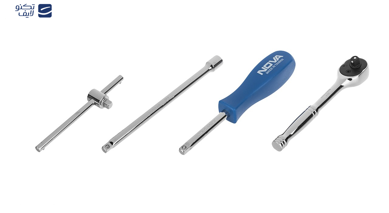 مجموعه 23 عددی سری و آچار بکس نووا مدل NTS 7302