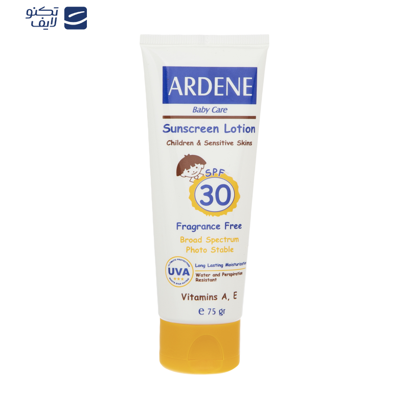 لوسیون ضدآفتاب کودکان آردن مدل 30 حجم 75 میلی لیتر لوسیون ضدآفتاب کودکان آردن مدل 30 حجم 75 میلی لیتر
