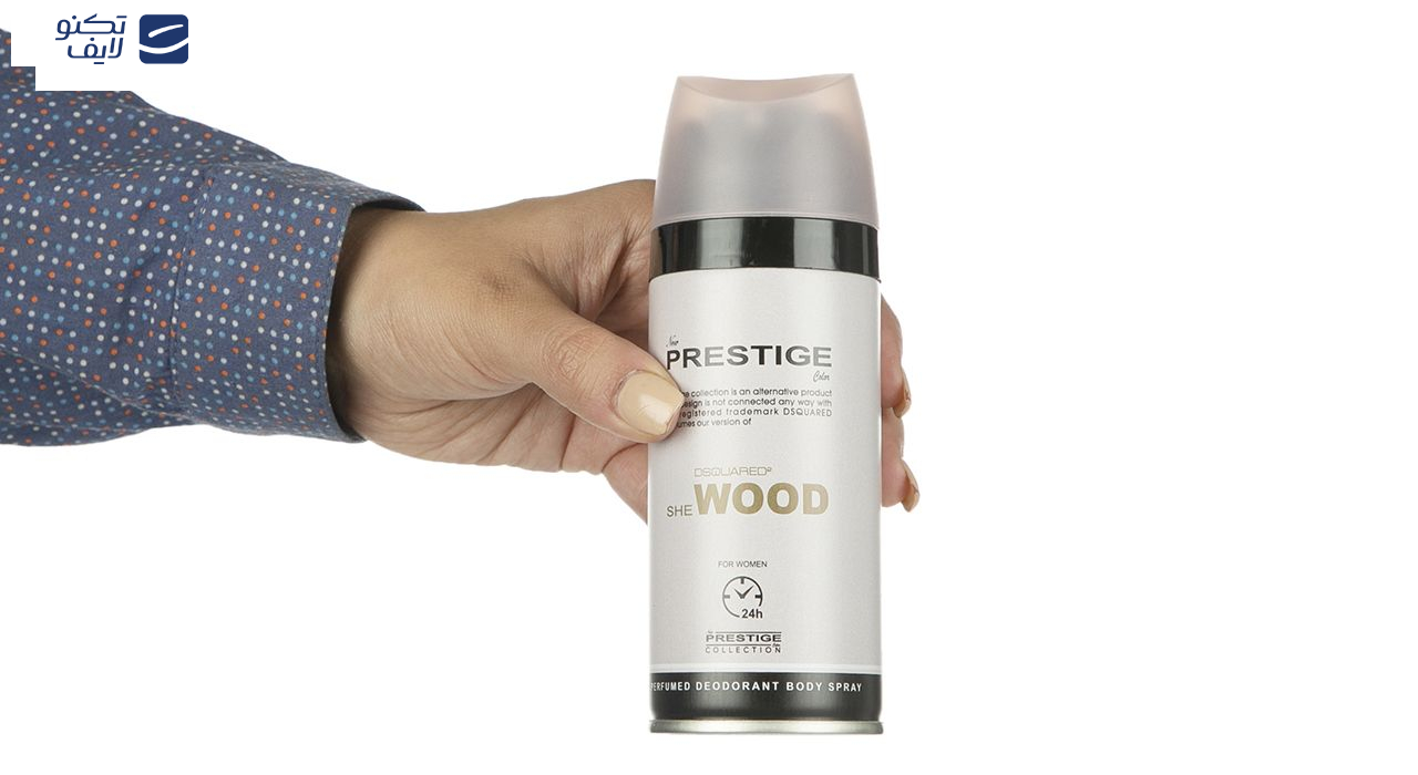 اسپری خوشبو کننده بدن زنانه پرستیژ مدل Dsquared2 She Wood حجم 150 میلی لیتر