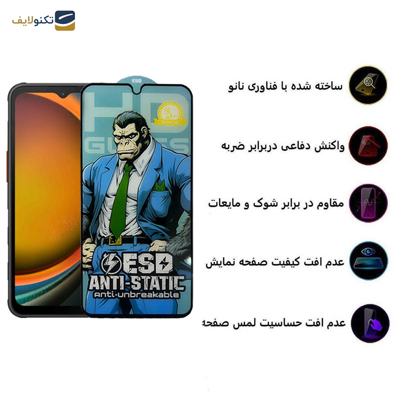 محافظ صفحه نمایش اپیکوی مدل  Gorilla ESD مناسب برای گوشی موبایل سامسونگ Galaxy A14 4G/5G /Xcover7 محافظ صفحه نمایش اپیکوی مدل  Gorilla ESD مناسب برای گوشی موبایل سامسونگ Galaxy A14 4G/5G /Xcover7