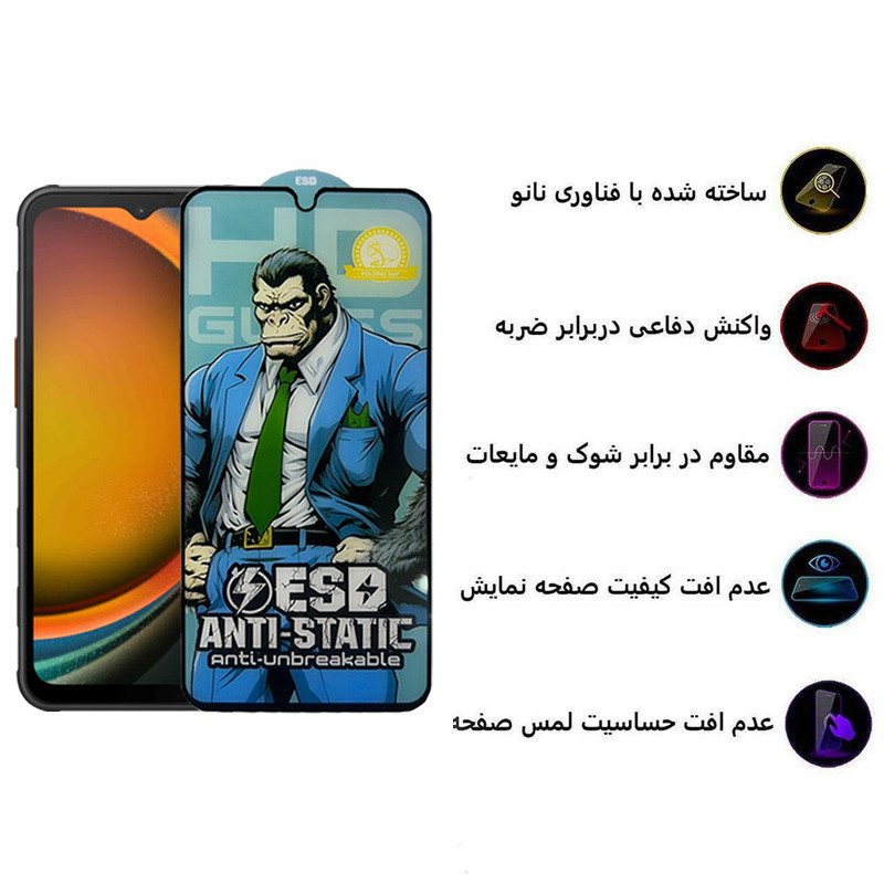 محافظ صفحه نمایش اپیکوی مدل  Gorilla ESD مناسب برای گوشی موبایل سامسونگ Galaxy A14 4G/5G /Xcover7 محافظ صفحه نمایش اپیکوی مدل  Gorilla ESD مناسب برای گوشی موبایل سامسونگ Galaxy A14 4G/5G /Xcover7