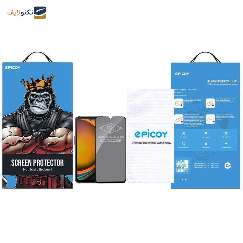 محافظ صفحه نمایش حریم شخصی اپیکوی مدل Privacy مناسب برای گوشی موبایل سامسونگ Galaxy A14 4G/5G /Xcover7 محافظ صفحه نمایش حریم شخصی اپیکوی مدل Privacy مناسب برای گوشی موبایل سامسونگ Galaxy A14 4G/5G /Xcover7