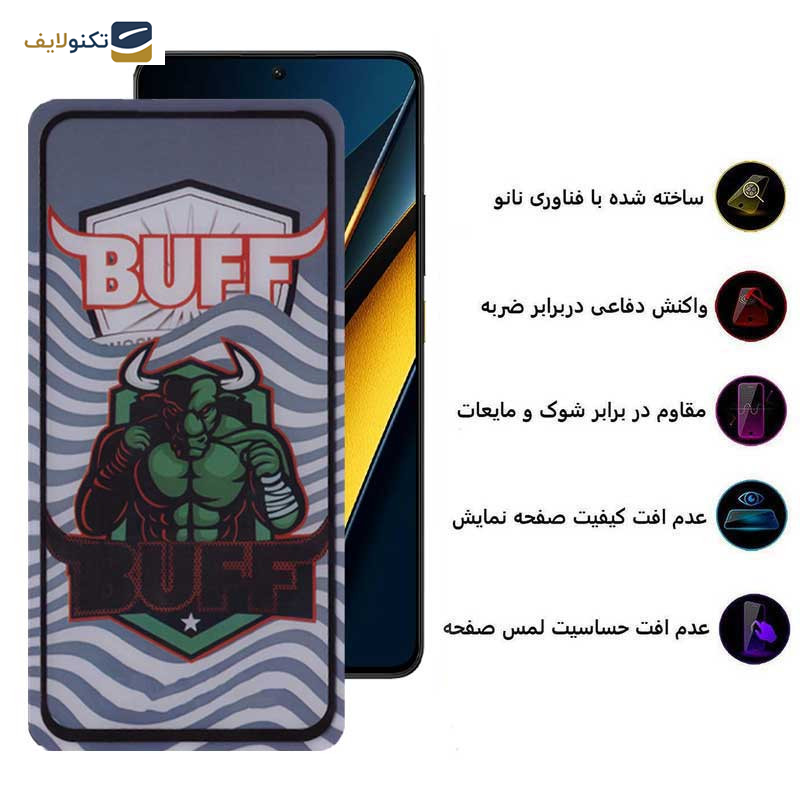 محافظ صفحه نمایش 5D بوف مدل Super Power-G مناسب برای گوشی موبایل شیائومی Poco X6 Pro 5G / Poco X6 5G / Poco M6 Pro 4G محافظ صفحه نمایش 5D بوف مدل Super Power-G مناسب برای گوشی موبایل شیائومی Poco X6 Pro 5G / Poco X6 5G / Poco M6 Pro 4G