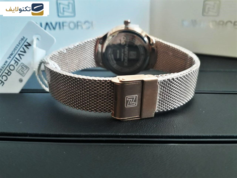 ساعت مچی عقربه ای زنانه نیوی فورس مدل NF5004/RGW ساعت مچی عقربه ای زنانه نیوی فورس مدل NF5004/RGW