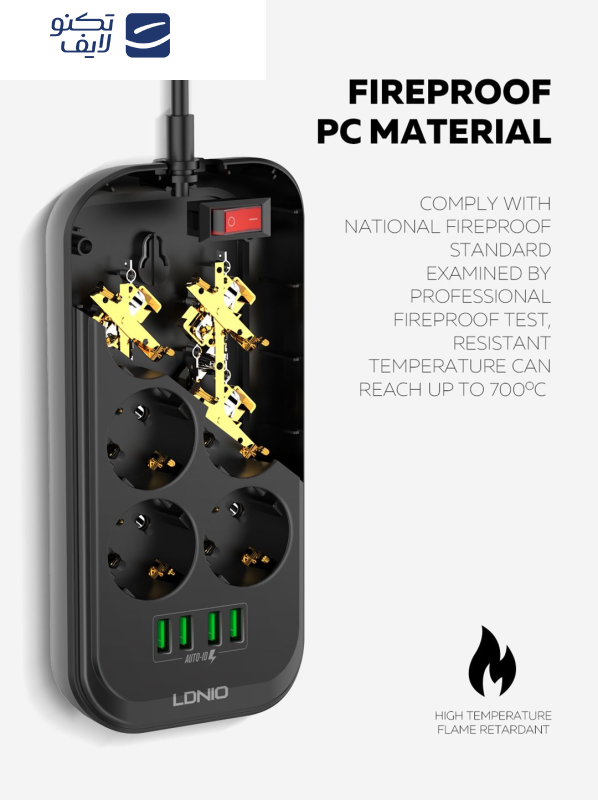 چندراهی برق الدینیو مدل SE6403 چندراهی برق الدینیو مدل SE6403