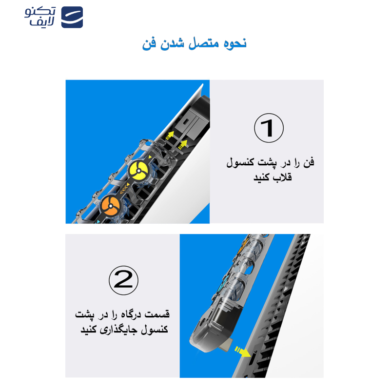 فن خنک کننده پلی استیشن 5 مدل RGB فن خنک کننده پلی استیشن 5 مدل RGB