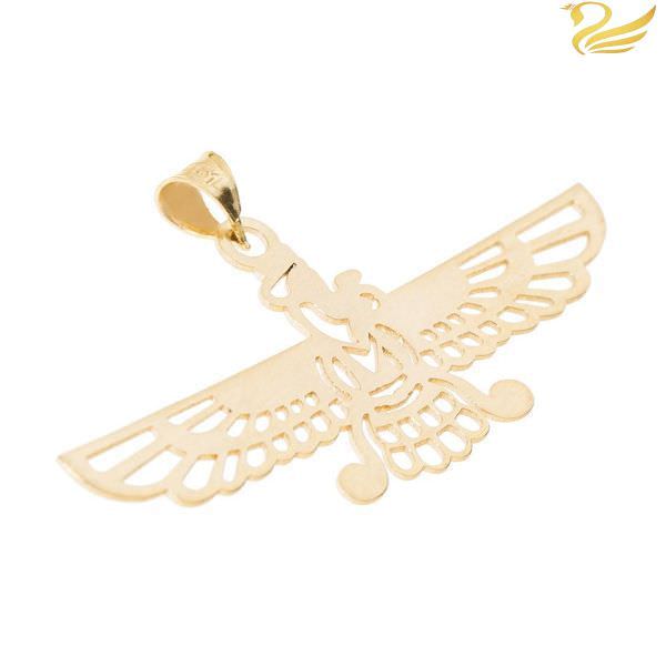 پلاک طلا 18عیار طرح فروهر خالی پلاک طلا 18عیار طرح فروهر خالی