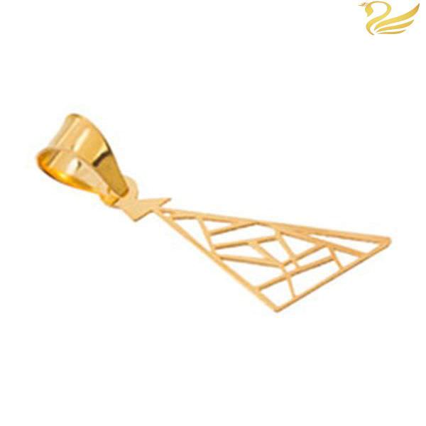 پلاک طلا 18عیار طرح مثلث هندسی پلاک طلا 18عیار طرح مثلث هندسی