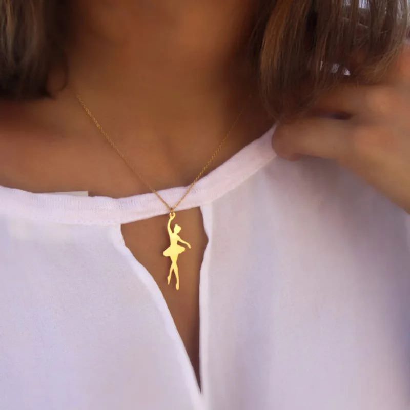 پلاک طلا 18عیار طرح بالرین رقص پا پلاک طلا 18عیار طرح بالرین رقص پا