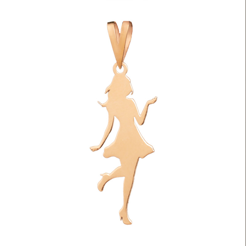 پلاک طلای 18 عیار طرح دختر ناز پلاک طلای 18 عیار طرح دختر ناز