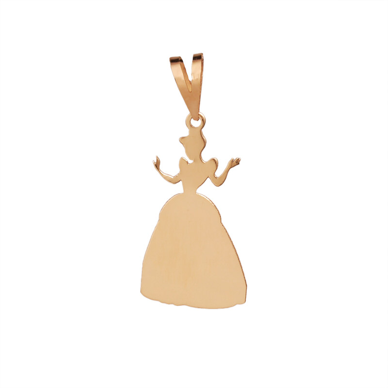 پلاک طلا 18 عیار طرح سیندرلا پلاک طلا 18 عیار طرح سیندرلا