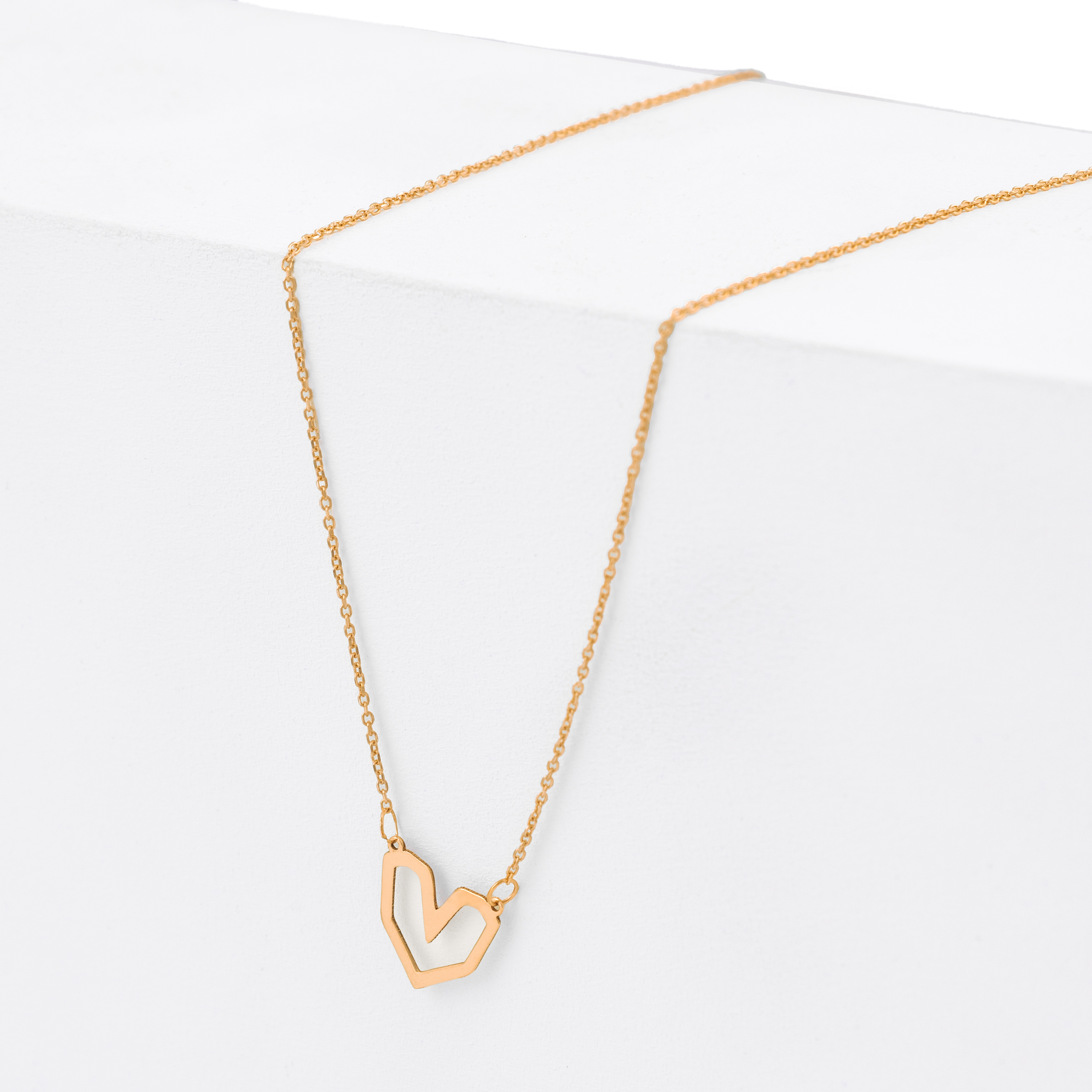 گردنبند طلا 18عیار قلب جذاب گردنبند طلا 18عیار قلب جذاب