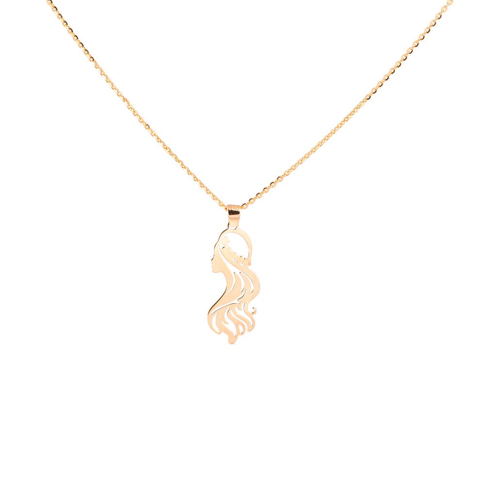 گردنبند طلا زنانه طلا 18عیار طرح ملکه تئودورا