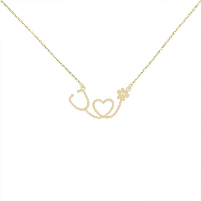 گردنبند حروف طلا 18عیار طرح گوشی دامپزشکی گردنبند حروف طلا 18عیار طرح گوشی دامپزشکی