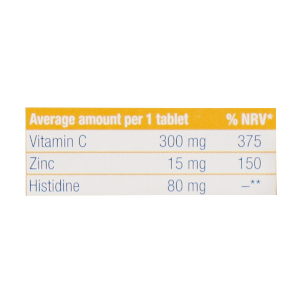 قرص زینک هیستیدین و ویتامین C یوروویتال 60 عدد قرص زینک هیستیدین و ویتامین C یوروویتال 60 عدد