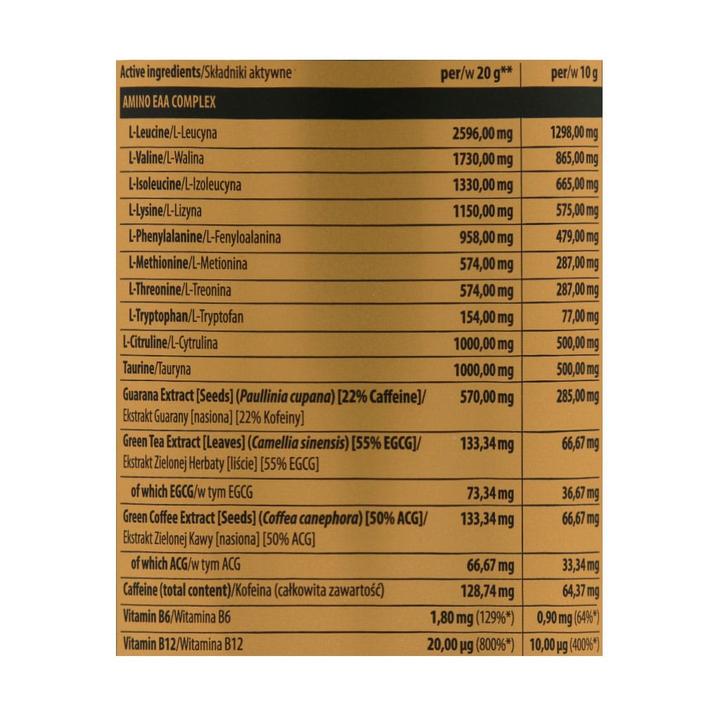 پودر آمینو EAA گلد کر لاین ترک نوتریشن 300 گرم پودر آمینو EAA گلد کر لاین ترک نوتریشن 300 گرم