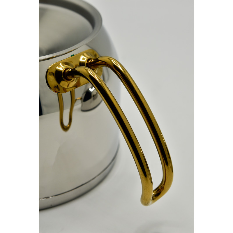 ست کتری و قوری ام جی اس طرح استیل طلایی کد K41014 ست کتری و قوری ام جی اس طرح استیل طلایی کد K41014