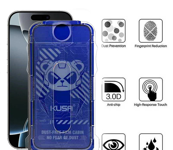 محافظ صفحه نمایش حریم شخصی اپیکوی مدل Kusa Easy install Kit مناسب برای گوشی موبایل اپل iPhone 16 Pro Max به همراه کیت نصب آسان محافظ صفحه نمایش حریم شخصی اپیکوی مدل Kusa Easy install Kit مناسب برای گوشی موبایل اپل iPhone 16 Pro Max به همراه کیت نصب آسان